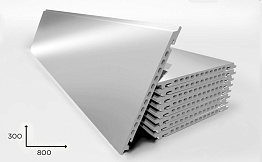 Керамогранитная плита Faveker GA16 для НФС, Acero, 800*300*18 мм