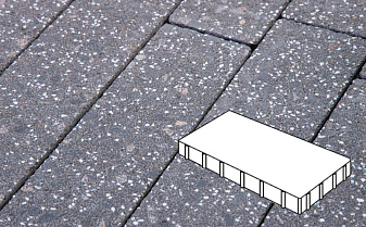 Плитка тротуарная Готика, City Granite FINERRO, Плита, Ильменит, 600*200*100 мм