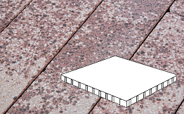 Плитка тротуарная Готика, Granite FINERRO, Плита, Сансет, 1000*1000*100 мм
