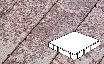 Плитка тротуарная Готика, City Granite FINERRO, Квадрат, Сансет, 400*400*100 мм