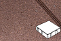 Плитка тротуарная Готика Profi, Квадрат, оранжевый, частичный прокрас, с/ц, 150*150*80 мм