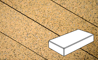 Плитка тротуарная Готика, Granite FINO, Картано, Жельтау, 300*150*80 мм