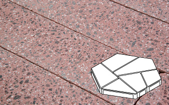 Плитка тротуарная Готика, City Granite FINO, Полигональ, Ладожский, 893*780*80 мм