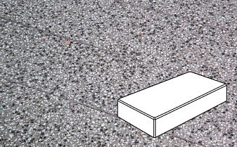Плитка тротуарная Готика, Granite FINERRO, Картано, Белла Уайт, 300*150*80 мм