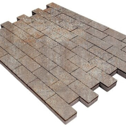 Плитка тротуарная SteinRus Прямоугольник А.6.П.4, Native, ColorMix Берилл, 200*100*40 мм