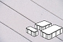 Плитка тротуарная Готика Profi, Новый Город, кристалл, частичный прокрас, б/ц, толщина 60 мм, комплект 3 шт