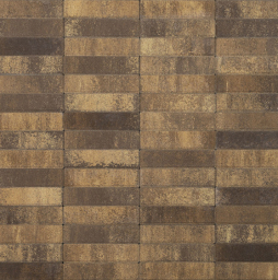 Плитка тротуарная BRAER Паркет Color Mix Каштан, 200*50*60 мм