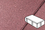 Плитка тротуарная Готика Profi, Брусчатка В.2.П.10/Г.2.П.10, красный, частичный прокрас, с/ц, 200*100*100 мм