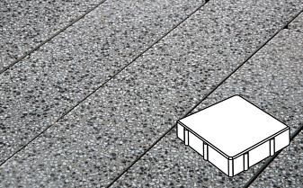 Плитка тротуарная Готика, City Granite FINO, квадрат, Белла Уайт, 150*150*100 мм