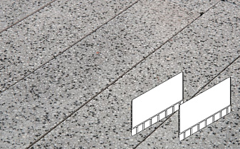 Плитка тротуарная Готика, City Granite FINO, Плита AI, Цветок Урала, 700*500*80 мм