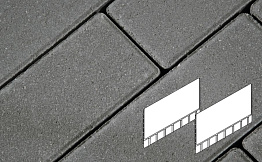 Плитка тротуарная Готика Profi, Плита AI, серый, полный прокрас, с/ц, 700*500*80 мм