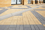 Плитка тротуарная Прямоугольник (Ла-Линия) Б.2.П.6 Гранит+ желтый с черным 200*100*60 мм