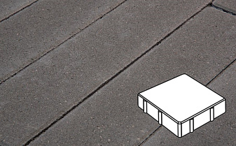 Плитка тротуарная Готика Profi, Квадрат, темно-серый, частичный прокрас, с/ц, 150*150*80 мм