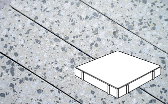 Плитка тротуарная Готика, City Granite FINERRO, Квадрат, Грис Парга, 600*600*80 мм