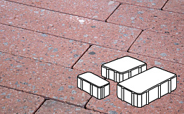 Плитка тротуарная Готика, Granite FINO, Новый Город, Травертин, 260/160/100*160*80 мм
