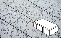 Плитка тротуарная Готика, Granite FINO, Брусчатка, Грис Парга, 200*100*80 мм