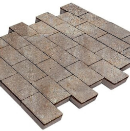 Плитка тротуарная SteinRus Севилья В.8.П.8, гладкая, ColorMix Берилл, 300*150*80 мм