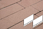 Плитка тротуарная Готика Profi, Плита AI, коричневый, частичный прокрас, б/ц, 700*500*80 мм