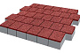 Плитка тротуарная SteinRus Армор В.2.К.8, Native, красный, 100*100*100 мм