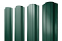 Штакетник Прямоугольный фигурный PurLite Мatt RAL 6005 зеленый мох