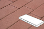Плитка тротуарная Готика Profi, Плита, красный, частичный прокрас, б/ц, 800*400*80 мм