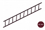 Модульная лестница Orima, 3 м, винно-красный