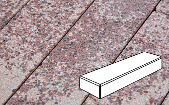 Плитка тротуарная Готика, Granite FINERRO, Паркет, Сансет, 300*100*60 мм