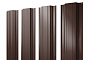 Штакетник Прямоугольный 0,5 Velur X RAL 8017 шоколад