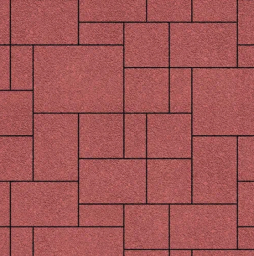 Плитка тротуарная SteinRus, Инсбрук Альпен Б.7.Псм.6, Native, красный, толщина 60 мм