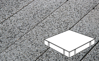 Плитка тротуарная Готика, Granite FINO, Квадрат, Белла Уайт, 600*600*80 мм