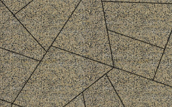 Плитка тротуарная Оригами 4Фсм.8 Гранит+ желтый с черным