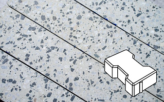 Плитка тротуарная Готика, Granite FINO, Катушка, Грис Парга, 200*165*60 мм