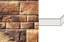 Облицовочный камень White Hills Шеффилд угловой элемент цвет 430-45+435-45, 6,5*17,5; 2,5*12,5 см