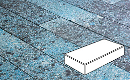 Плитка тротуарная Готика, Granite FINO, Картано, Азул Бахия, 300*150*60 мм