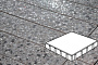 Плитка тротуарная Готика, City Granite FINO, Квадрат, Галенит, 400*400*100 мм