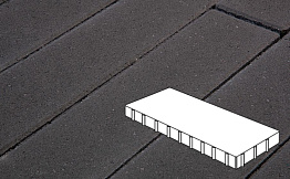 Плитка тротуарная Готика Profi, Плита, черный, частичный прокрас, с/ц, 800*400*100 мм