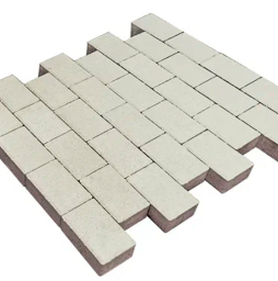 Плитка тротуарная SteinRus Бельпассо Медио Б.10(Б).П.8, гладкая, белый, 225*150*80 мм