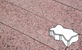 Плитка тротуарная Готика, Granite FINO, Зигзаг/Волна, Ладожский, 225*112,5*60 мм