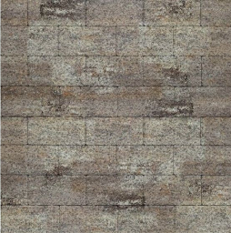 Плитка тротуарная SteinRus Прямоугольник В.6.П.8, Native, ColorMix Берилл, 200*100*80 мм