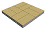 Плитка тротуарная SteinRus Грас, Native, песочный, 400*200*80 мм