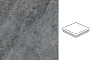 Клинкерная угловая ступень-флорентинер Interbau Abell 273 Aschgrau, 320*320*9,5 мм