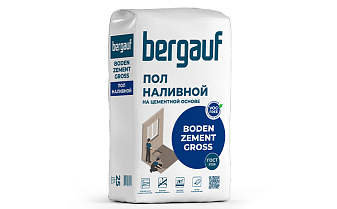 Наливной пол Bergauf BODEN ZEMENT GROSS, 25 кг