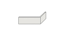 Клинкерная плитка угловая ручной формовки Feldhaus Klinker WFD 14 W691 sintra perla 215*65*115*14 мм