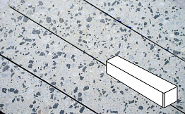 Плитка тротуарная Готика, City Granite FINO, Ригель, Грис Парга, 360*80*80 мм
