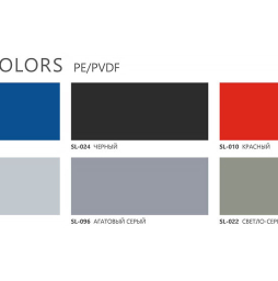 Стальная композитная панель SIBALUX Сталь SOLID COLORS