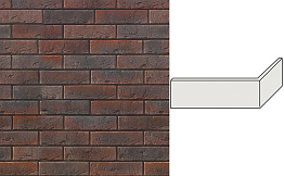 Угловой декоративный кирпич для навесных вентилируемых фасадов левый White Hills Лондон брик цвет F301-45