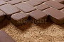 Плитка тротуарная Steingot Моноцвет, Классика, коричневый, толщина 60 мм