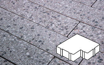 Плитка тротуарная Готика, Granite FINERRO, Калипсо, Галенит, 200*200*60 мм