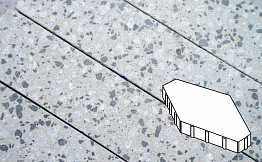 Плитка тротуарная Готика, City Granite FINERRO, Зарядье, Грис Парга, 600*400*100 мм