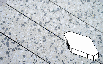 Плитка тротуарная Готика, City Granite FINERRO, Зарядье, Грис Парга, 600*400*100 мм